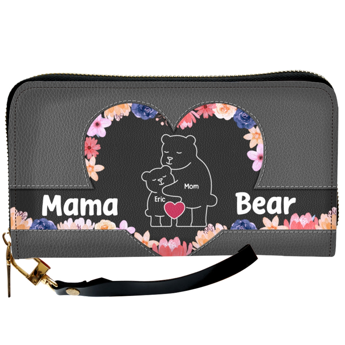 Mama Bear - Personalized Custom Leather Wallet