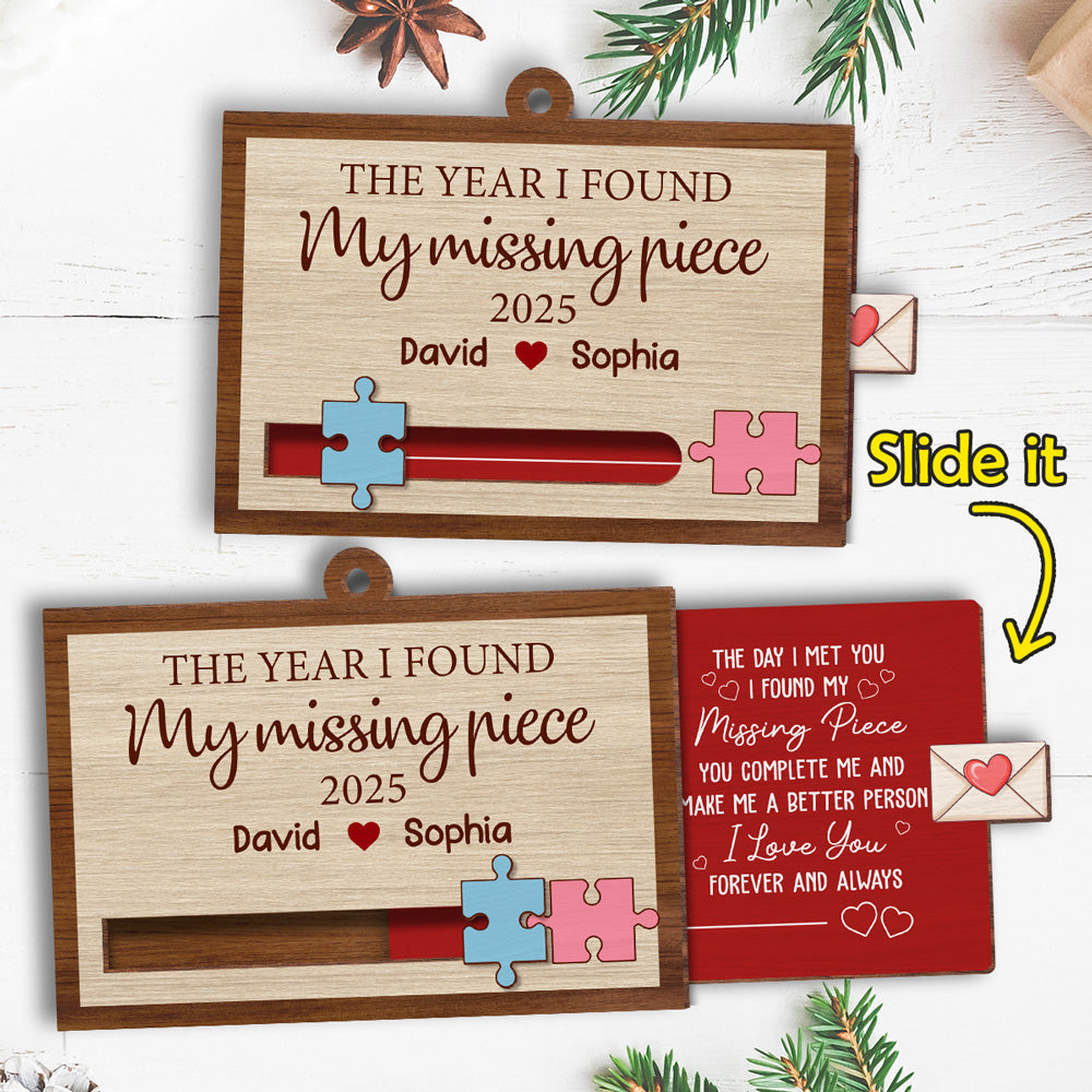 I Love You Forever And Always - Personalized Custom Slide Ornament