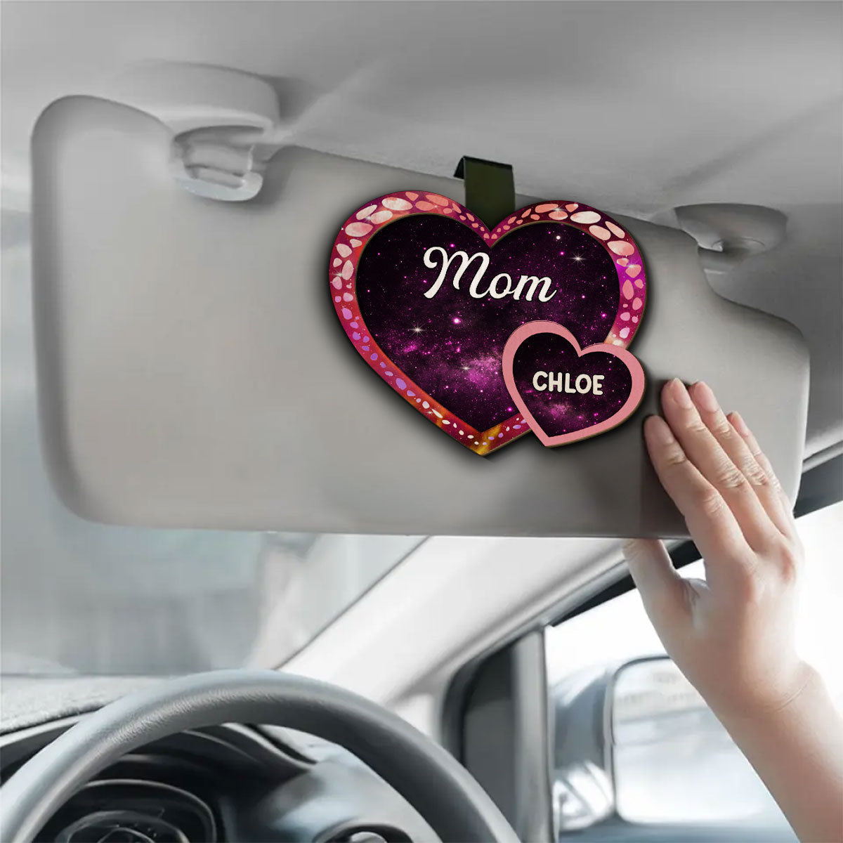 Grandma Belongs To - Personalized Custom Car Visor Clip