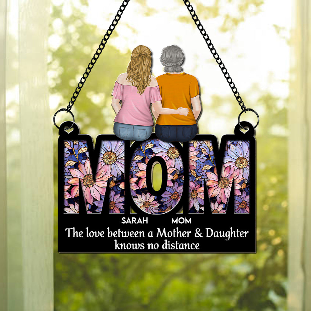 Mother And Daughter Forever - Personalized Custom Suncatcher