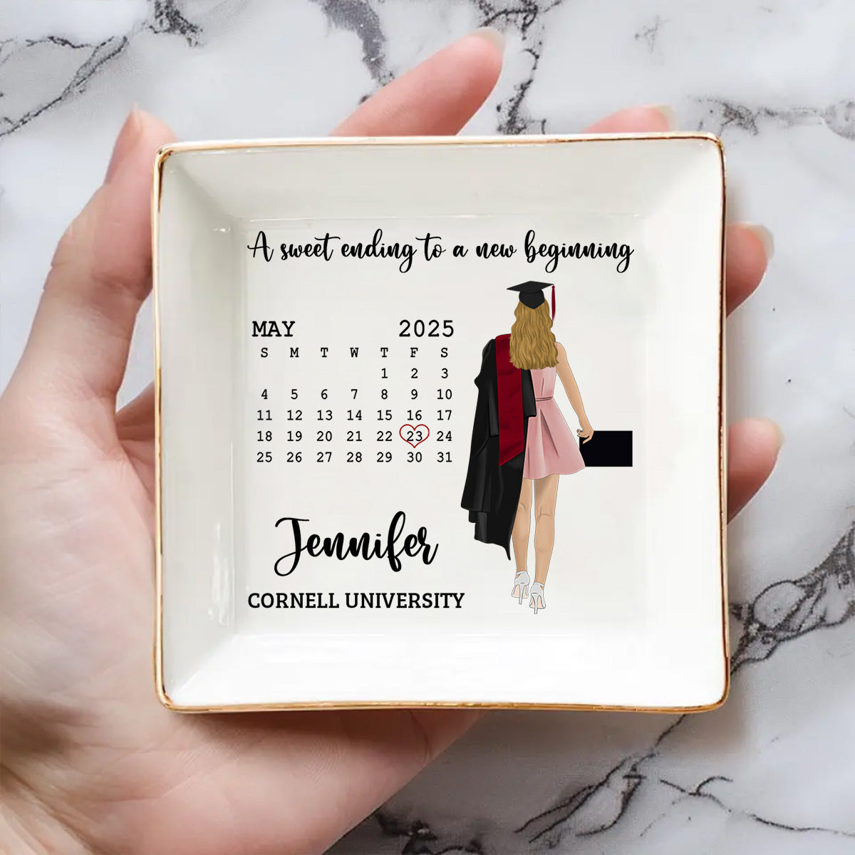 A Sweet Ending - Personalized Custom Jewelry Dish