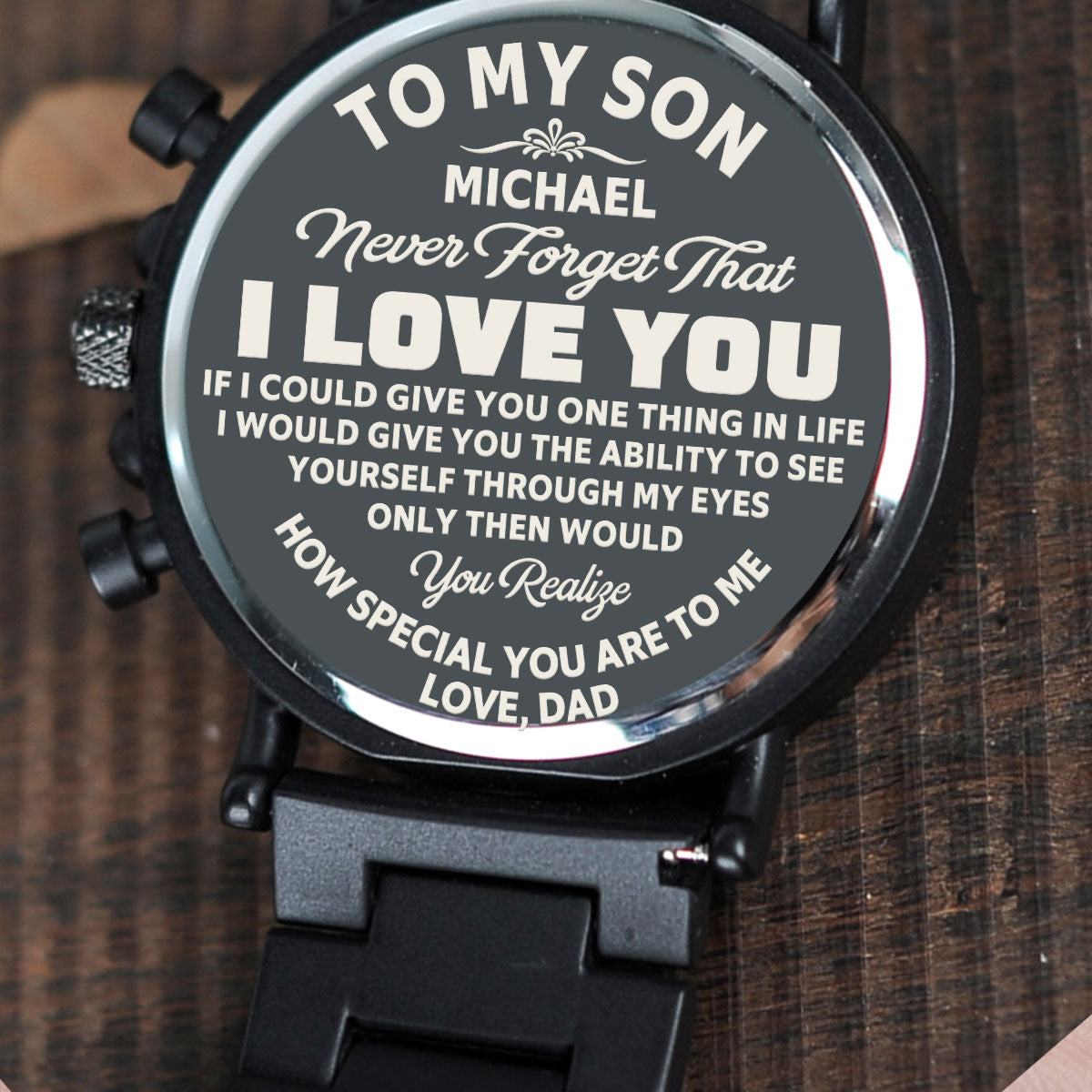 How Special You Are To Me - Personalized Engraved Wooden Watches GQ026