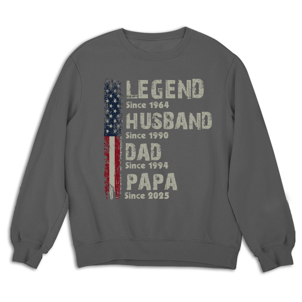 Legend Husband Dad - Personalized Custom Shirt