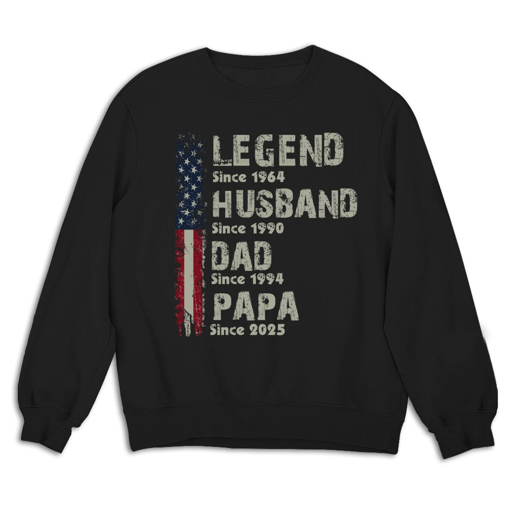Legend Husband Dad - Personalized Custom Shirt