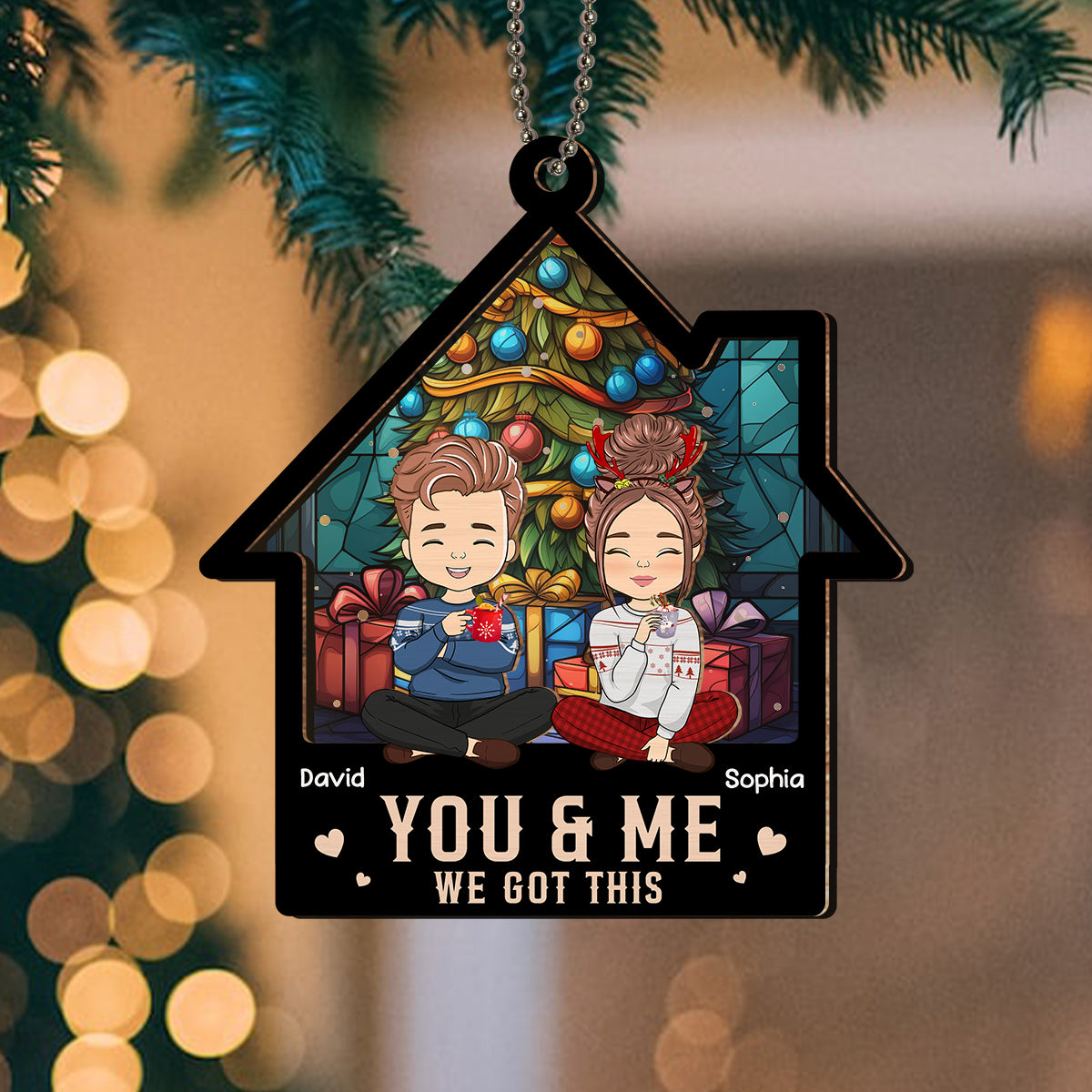 You & Me So We Got This - Personalized Custom Suncatcher Ornament