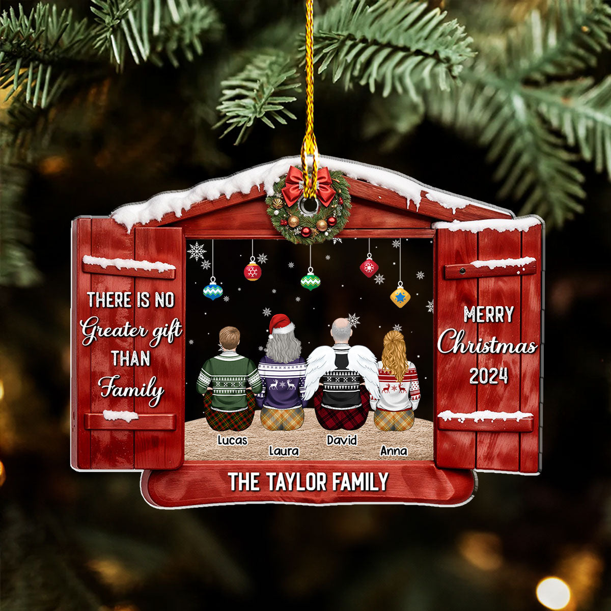There Is No Greater Gift - Personalized Custom Acrylic Ornament