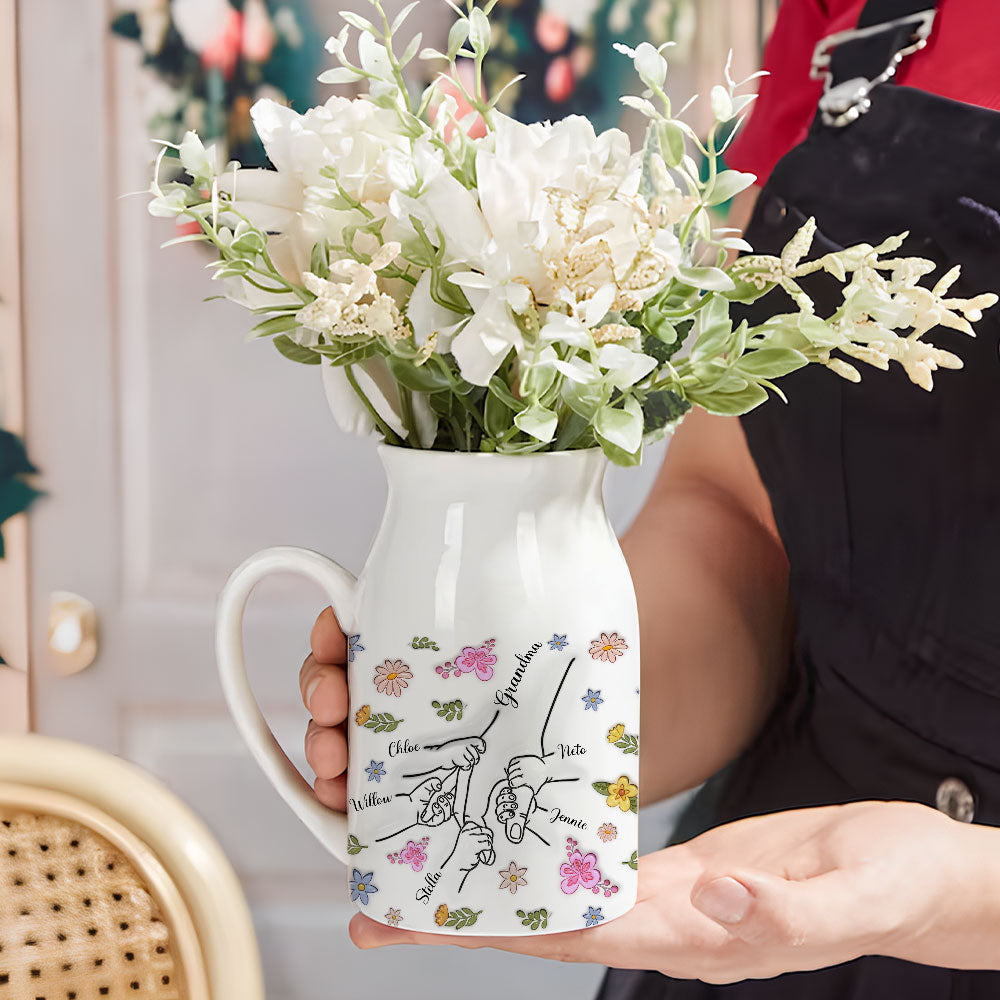 Nana Love - Personalized Custom 3D Inflated Effect Flower Vase