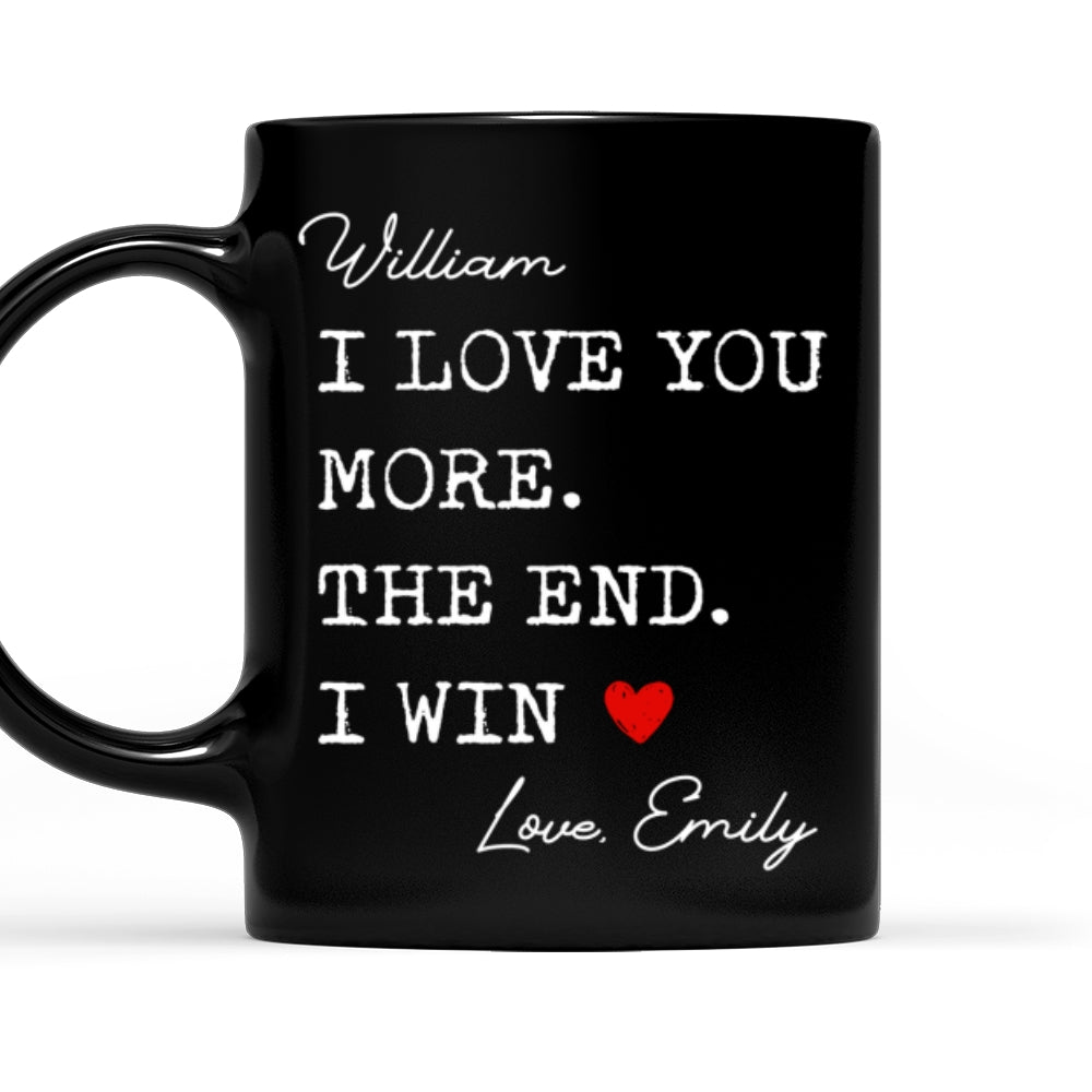 I Win - Personalized Custom Coffee Mug