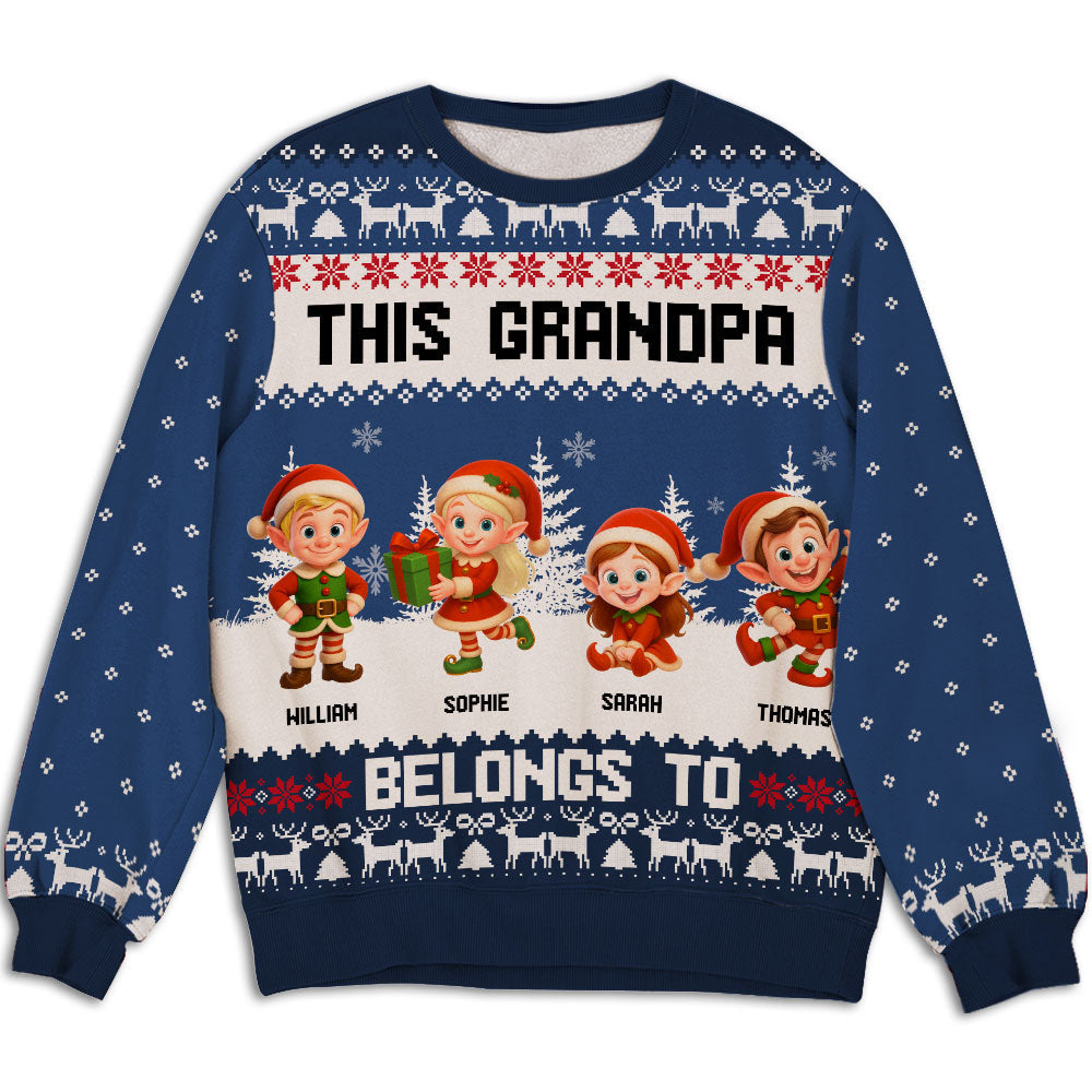 Grandma Elves - Personalized Custom All-Over-Print Sweatshirt