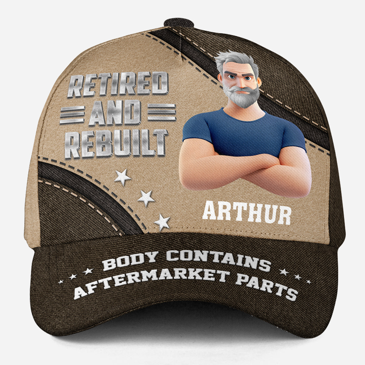 Retired And Rebuilt - Personalized Custom Classic Cap