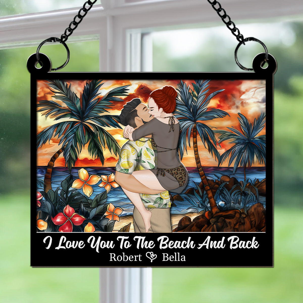 I Love You So Much - Personalized Custom Suncatcher