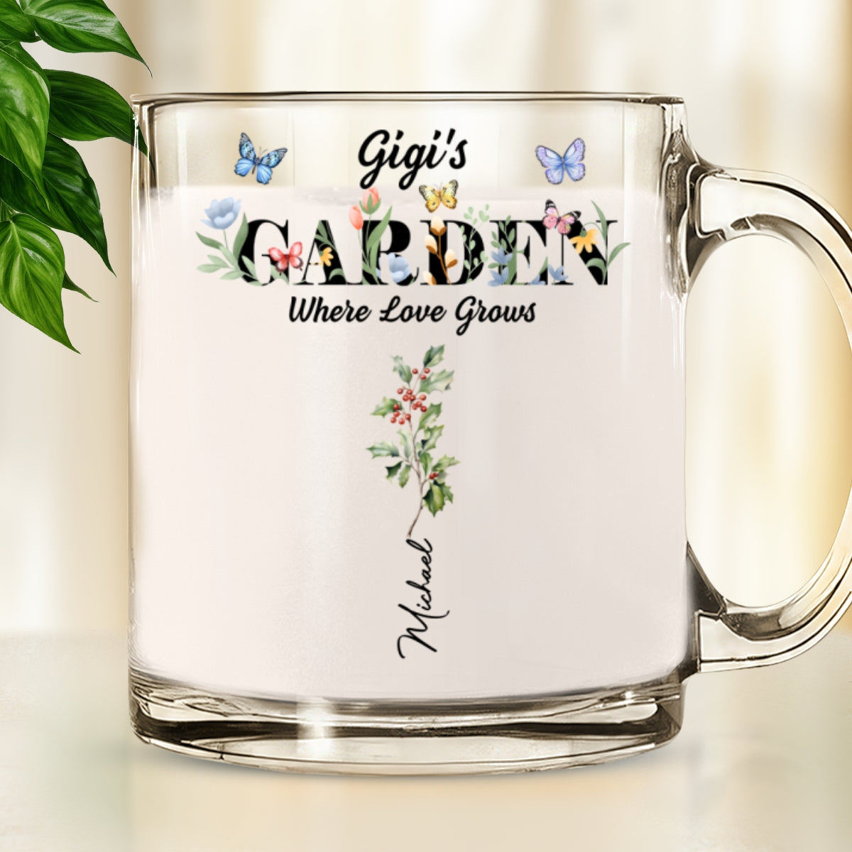 Grandma Garden - Personalized Custom Glass Mug