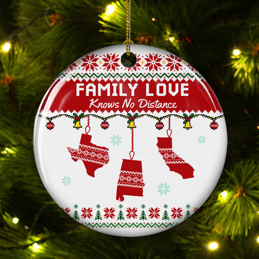 No Matter Where You Are - Personalized Custom Ceramic Ornament