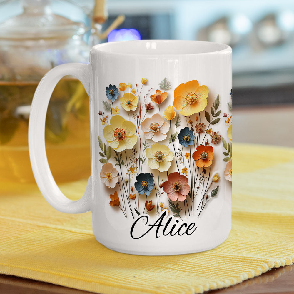 Flower Girl - Personalized Custom Coffee Mug
