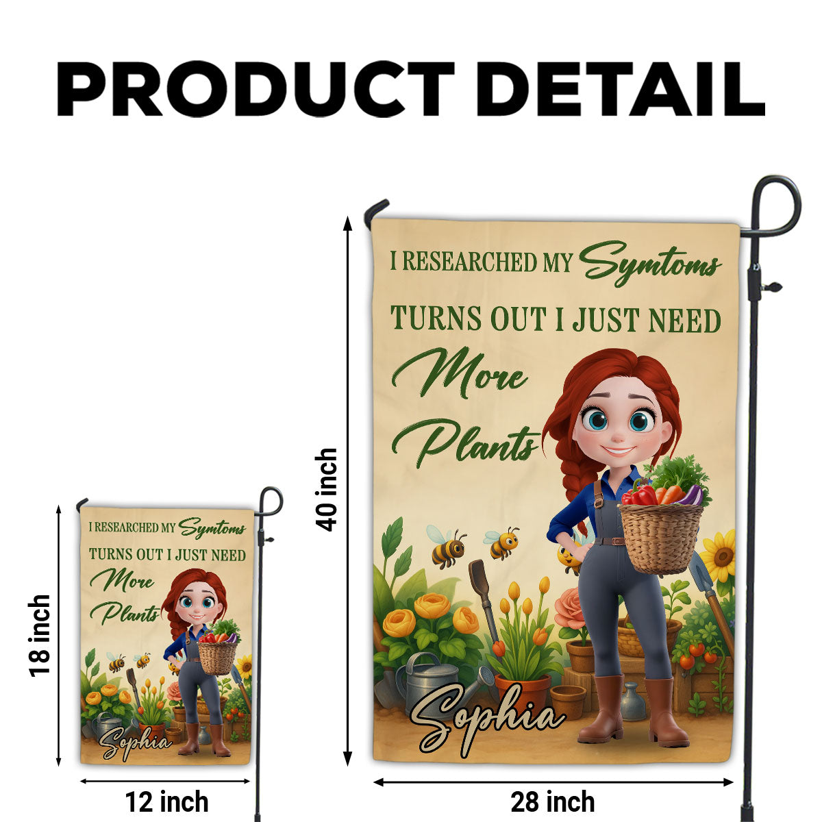 Need More Plants - Personalized Custom Flag