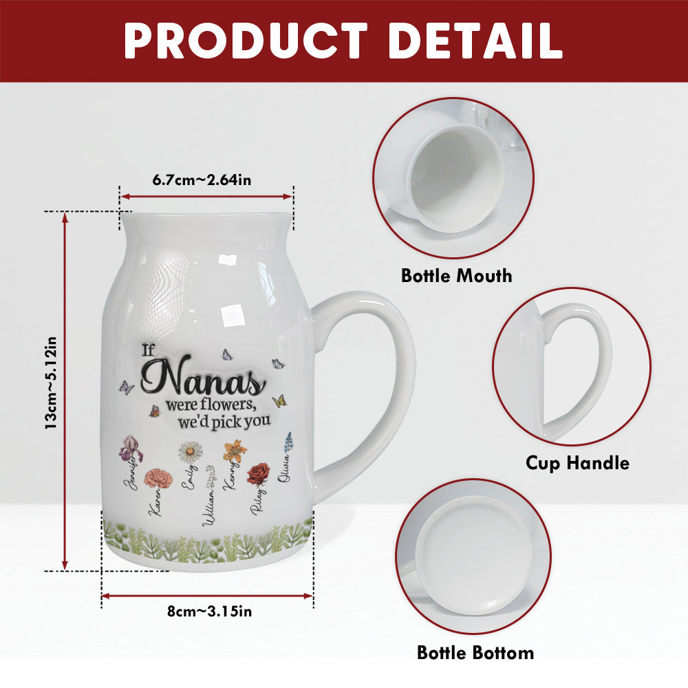 We Would Pick You - Personalized Custom 3D Inflated Effect Flower Vase