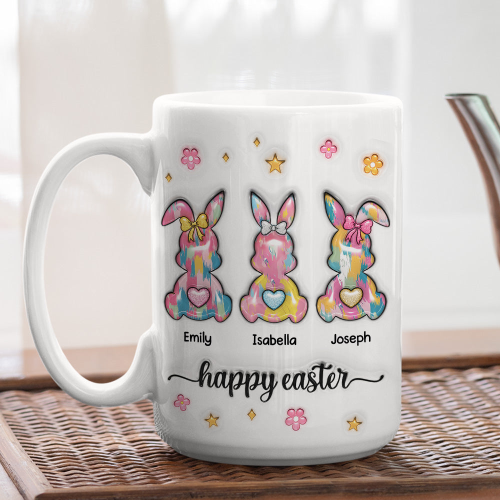 Bunny Love - Personalized Custom 3D Inflated Effect Mug