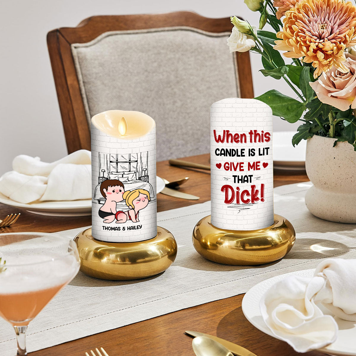 When This Candle Is Lit - Personalized Custom LED Candle