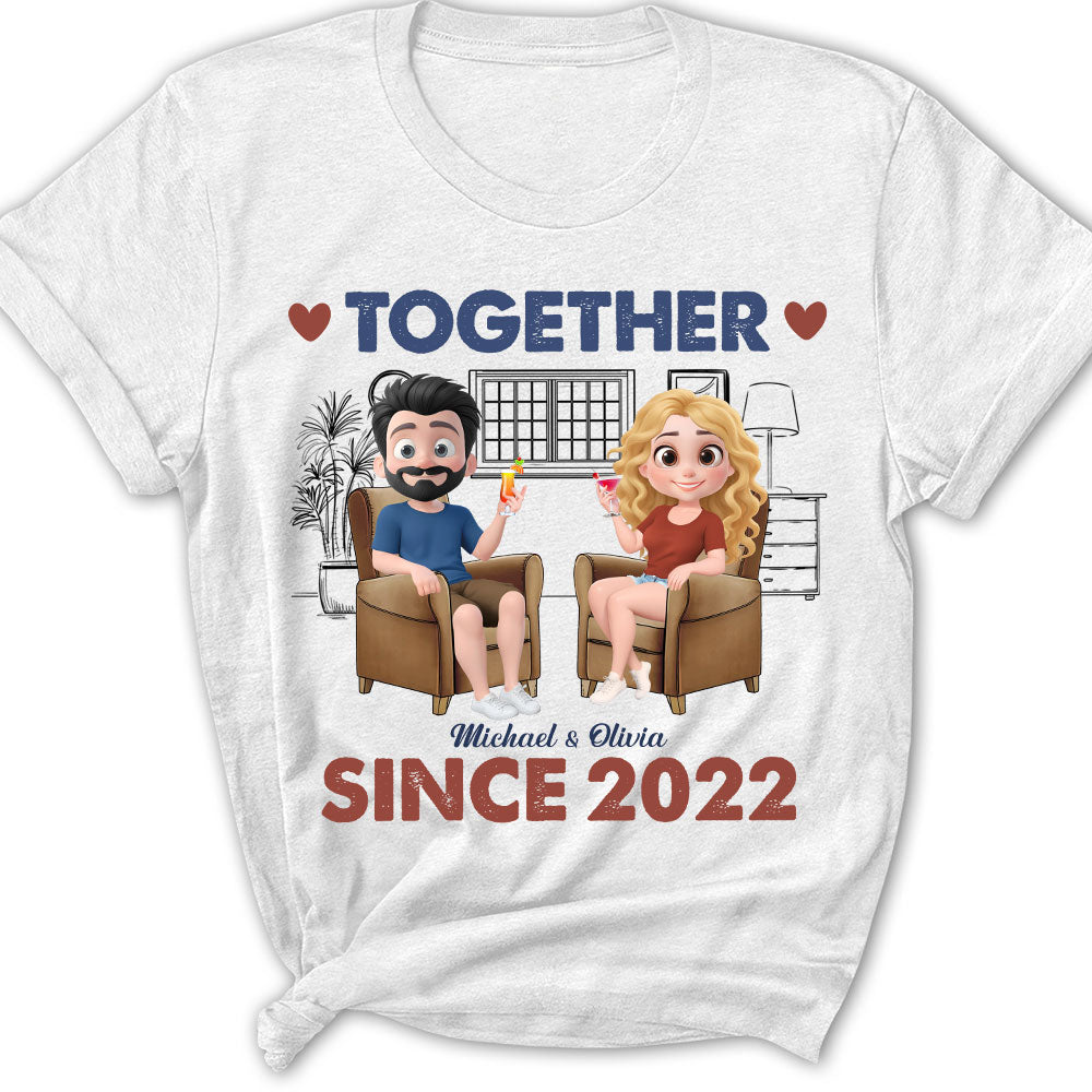 Together Since Husband Wife - Personalized Custom Shirt