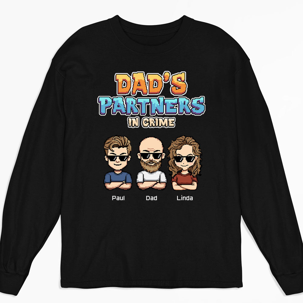 Dad Partners In Crime - Personalized Custom Shirt
