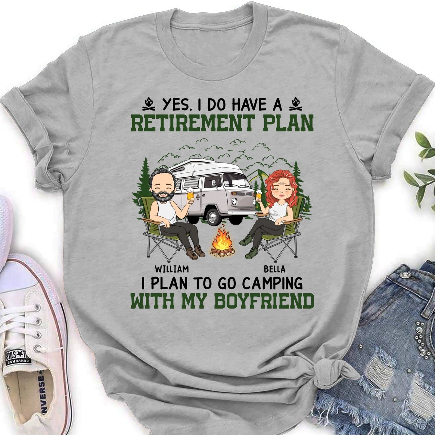 Camping With My Love - Personalized Custom Shirt