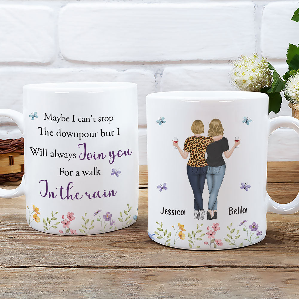 Join You For A Walk - Personalized Custom Coffee Mug