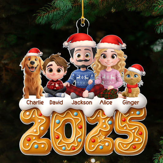 Family Of The Year Pet Version - Personalized Custom Acrylic Ornament