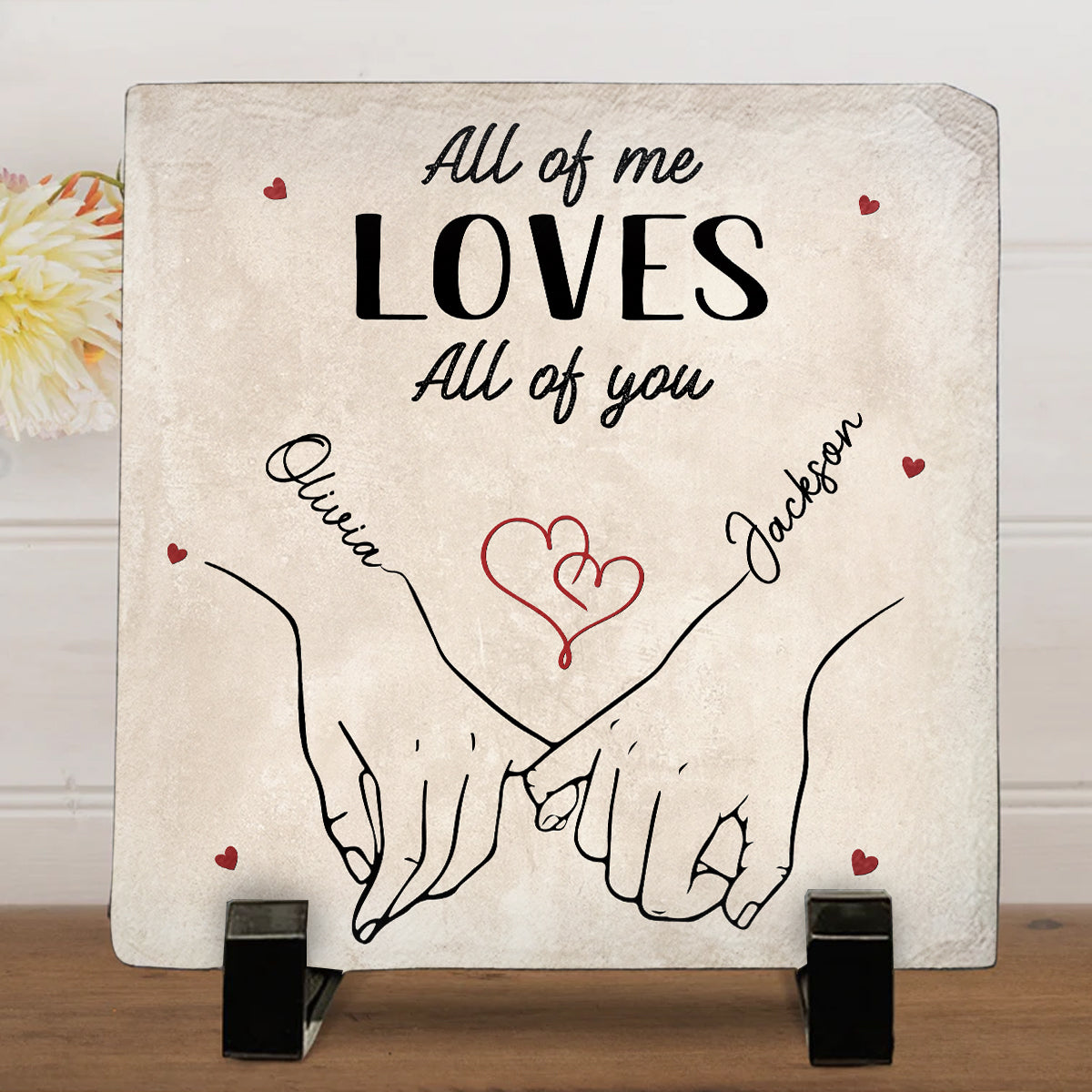 My Heart Is Perfect Because You Are Inside - Personalized Custom Square Shaped Stone