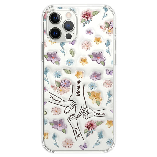 Mom You Hold My Hand Also My Heart - Personalized Custom 3D Inflated Effect Phone Case