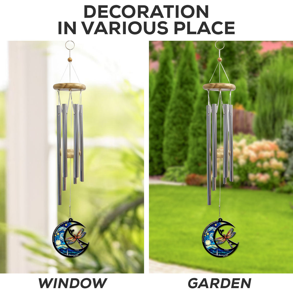 Although You Cannot See Me - Personalized Custom Suncatcher Wind Chime