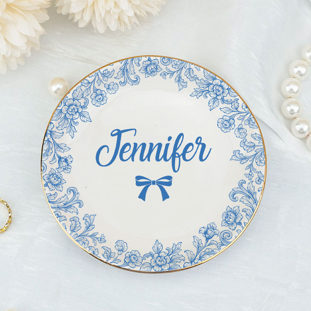 Beautiful Garden For Friend - Personalized Custom Jewelry Dish