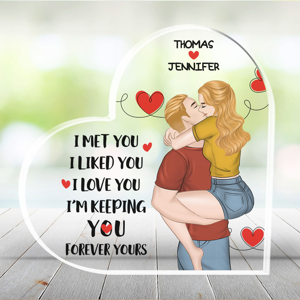 I Met You I Love You - Personalized Custom Acrylic Plaque
