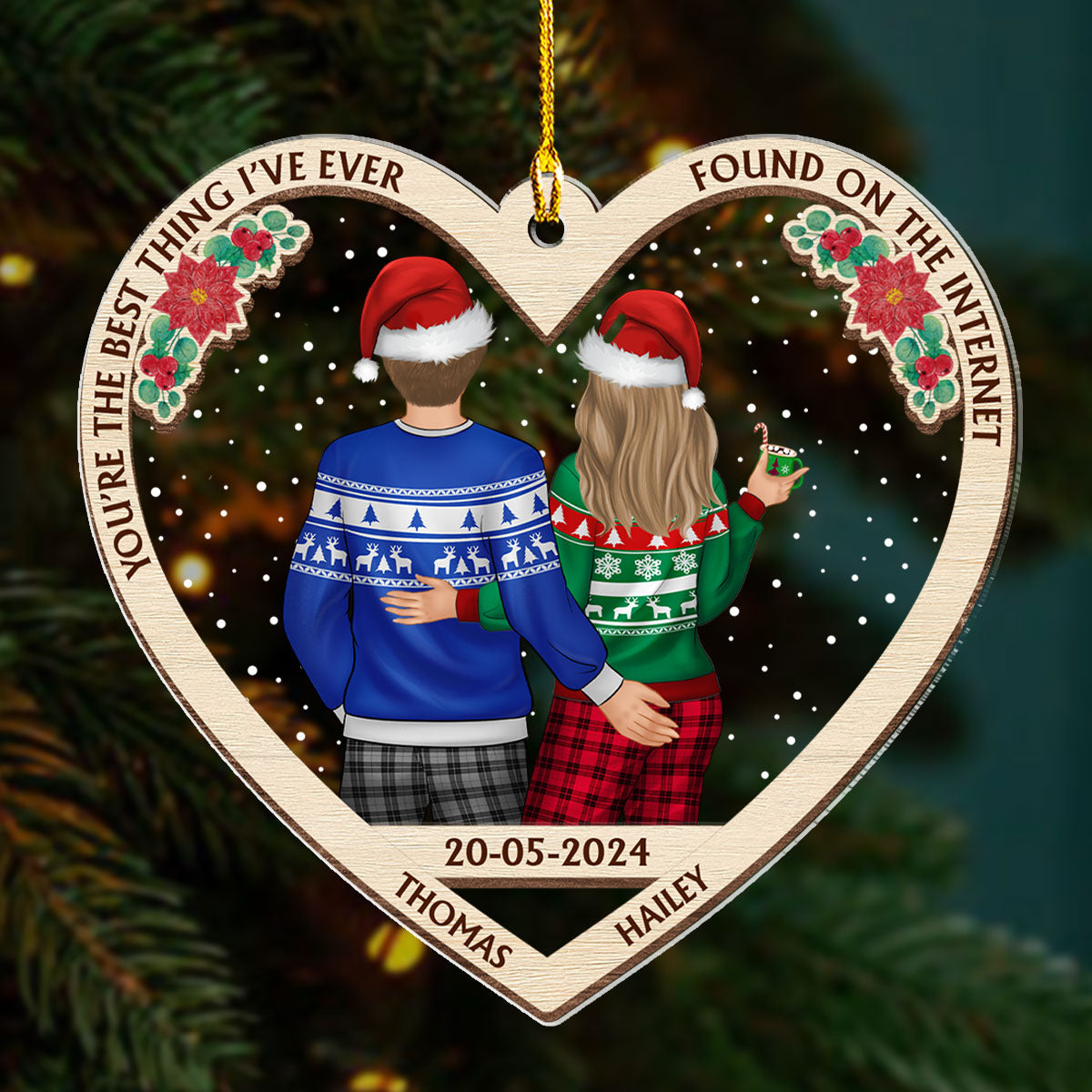 From Our First Kiss - Personalized Custom Acrylic Ornament