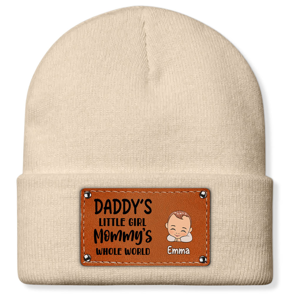 Whole World Of Daddy And Mama - Personalized Custom Beanie
