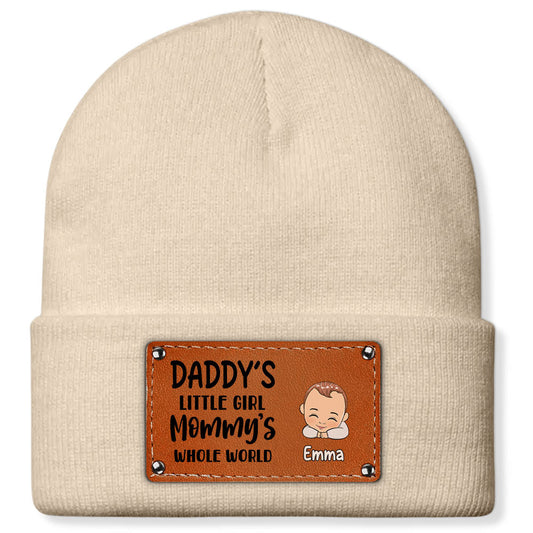 Whole World Of Daddy And Mama - Personalized Custom Beanie
