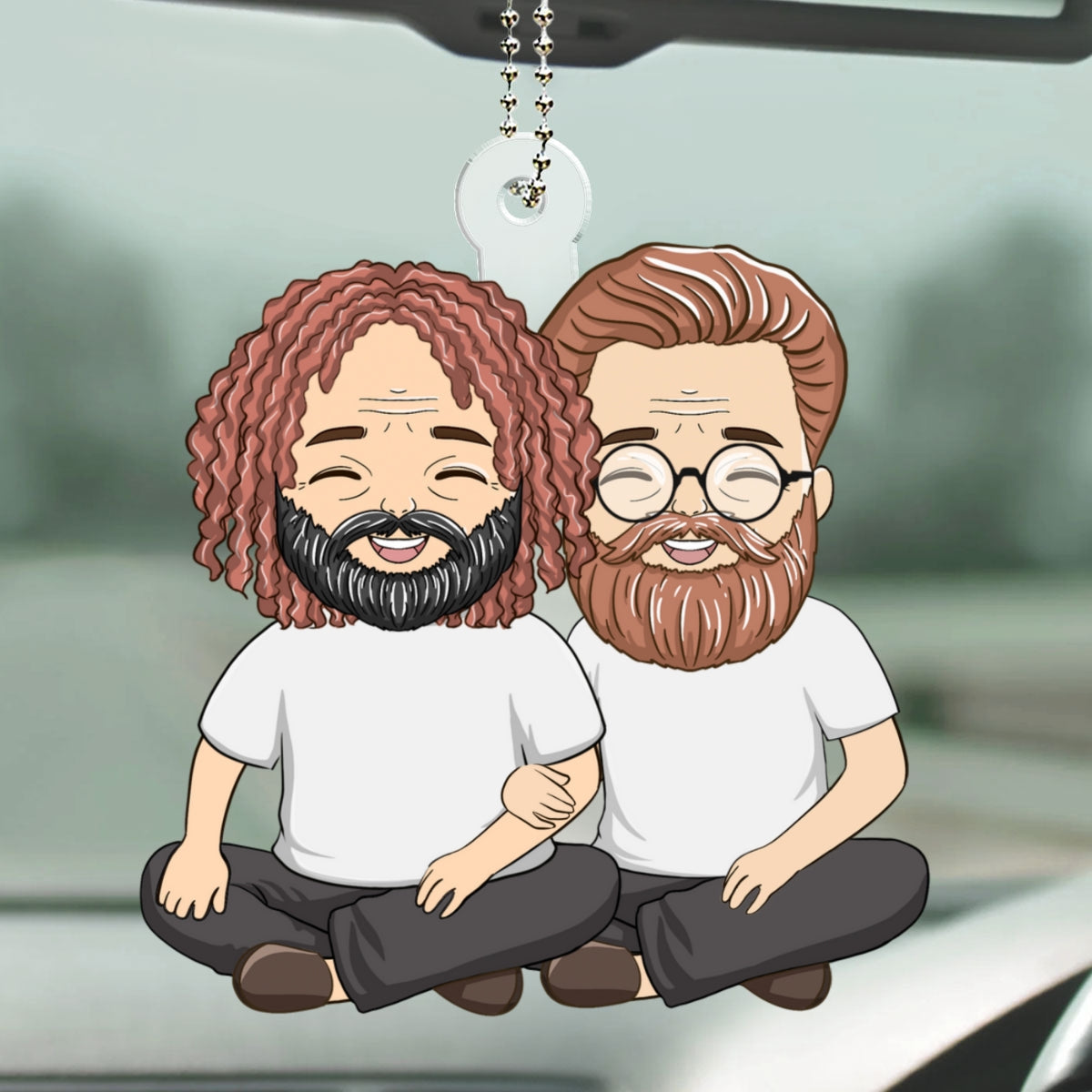 Couple Love - Personalized Custom Car Ornament