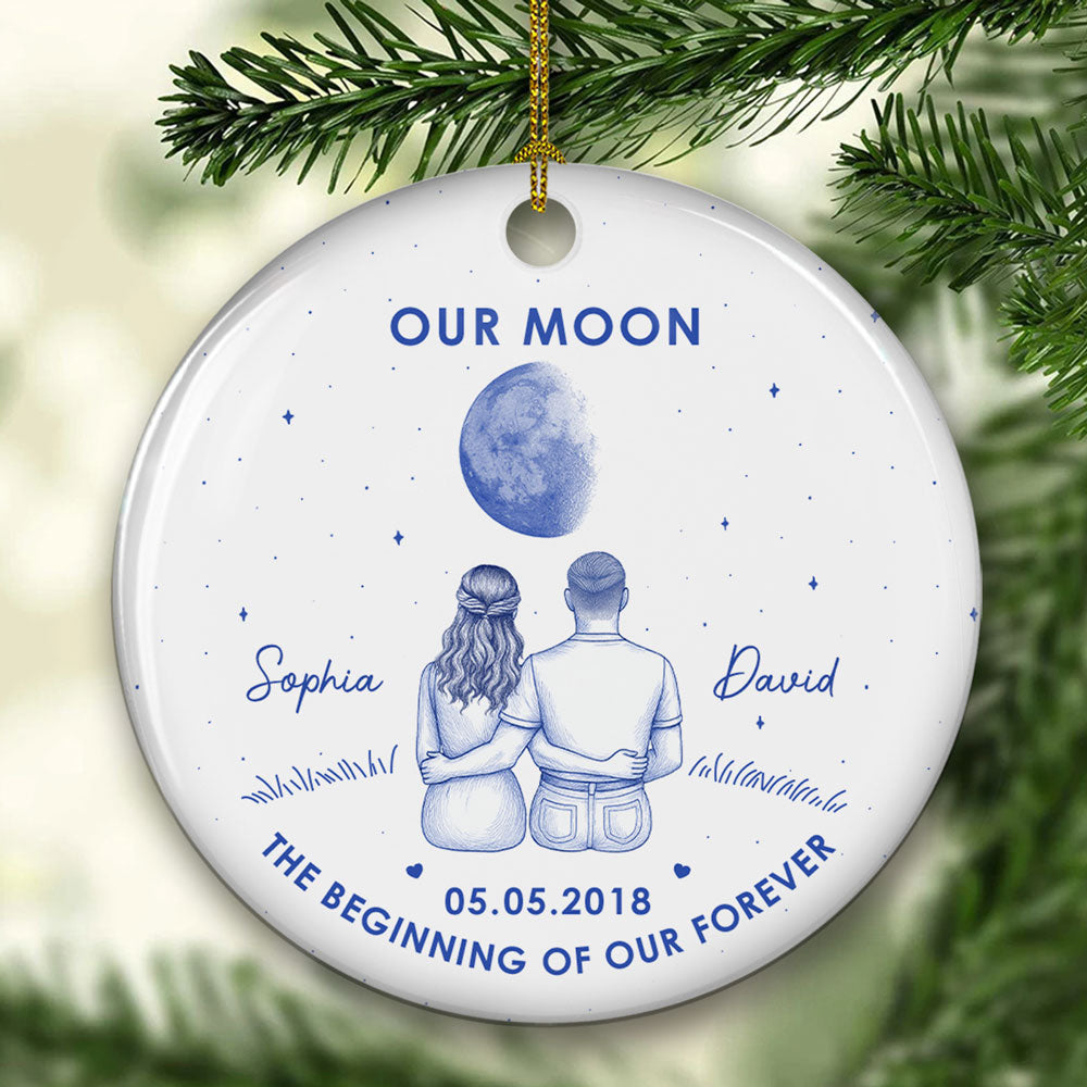 Our Beginning- Personalized Custom Ceramic Ornament