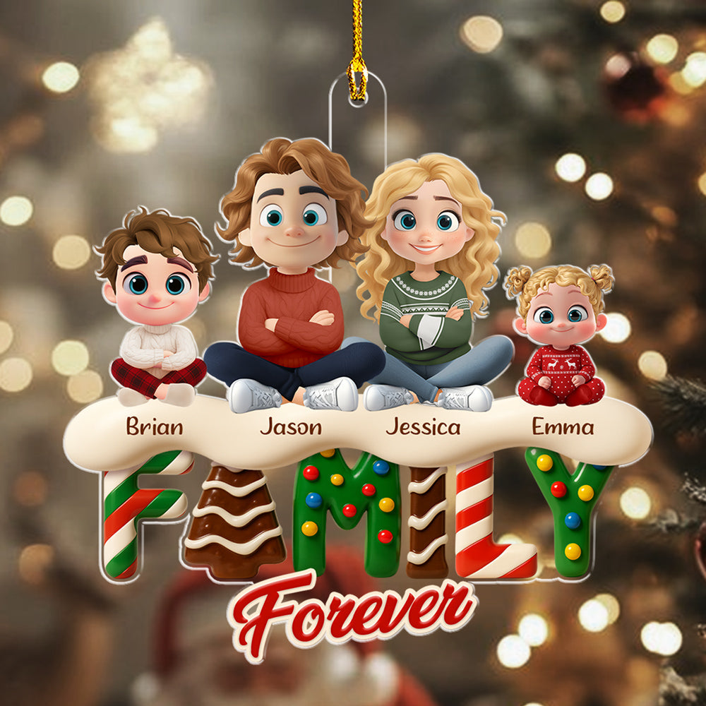 Always One Heart - Personalized Custom Acrylic Ornament