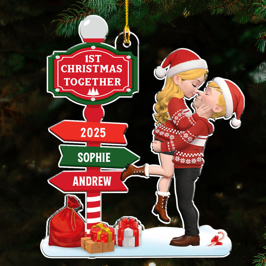 Together Since First Christmas - Personalized Custom Acrylic Ornament