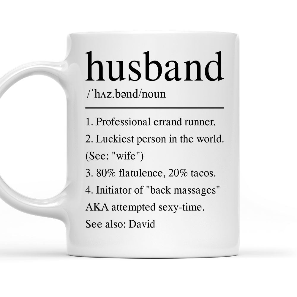 Husband Funny Definition - Personalized Custom Coffee Mug