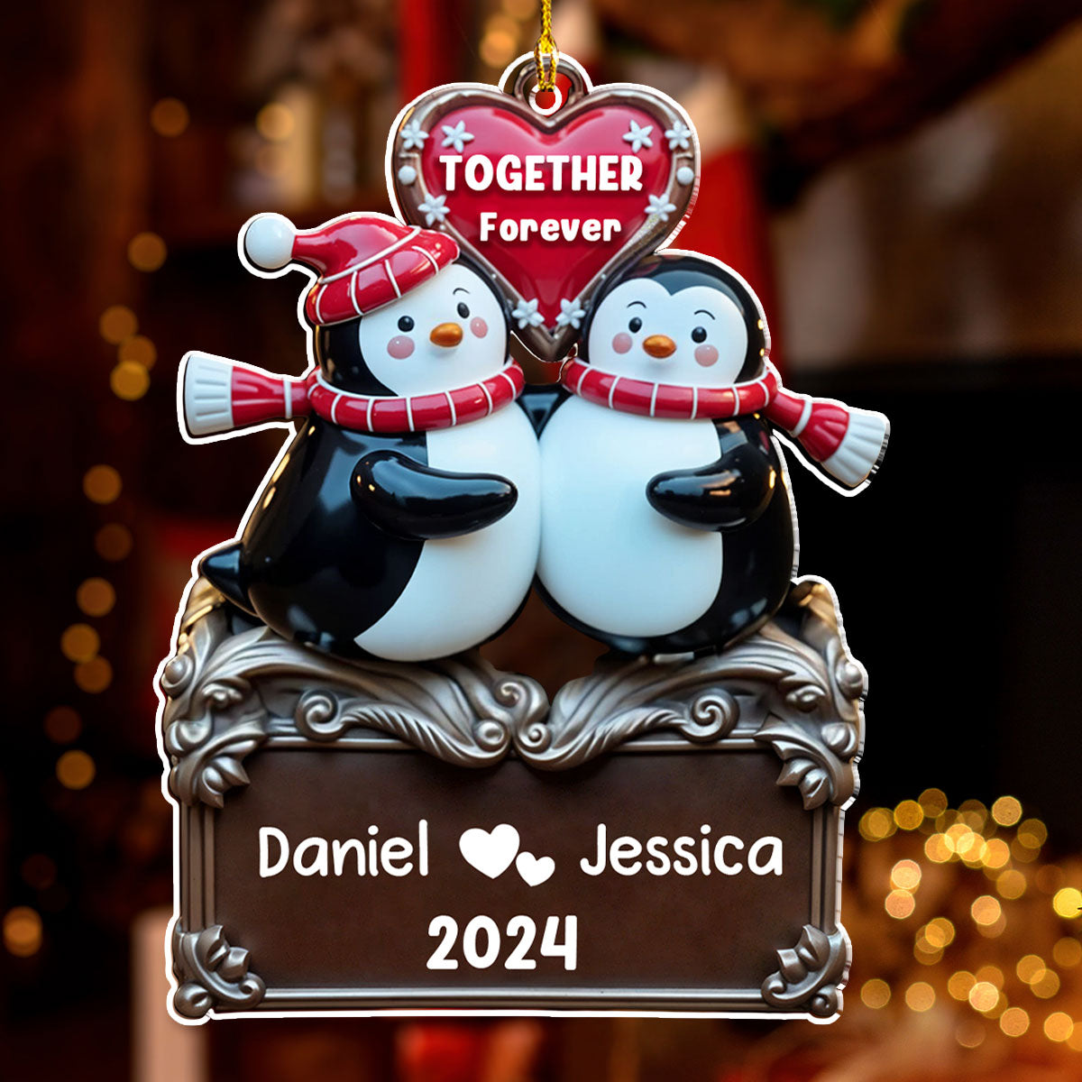 Together Forever Version 2 - Personalized Custom Acrylic Ornament
