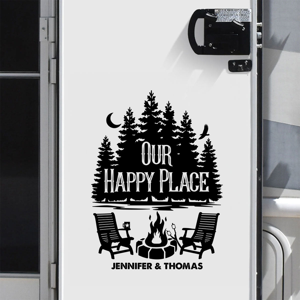 Our Happy Place - Personalized Custom Decal