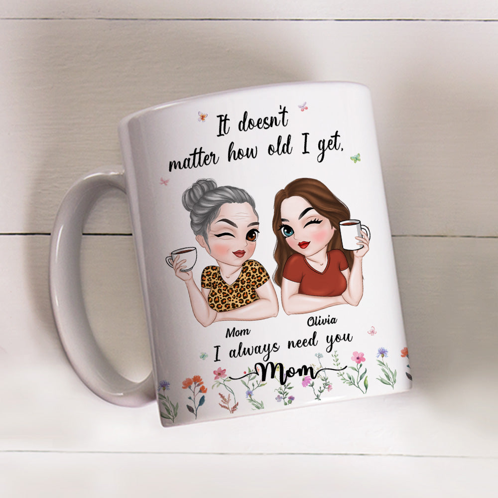 I Need My Mom Here - Personalized Custom Coffee Mug
