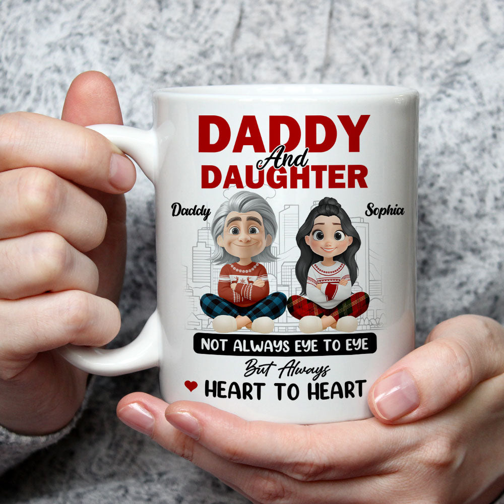 Our Hearts Always Beat Together - Personalized Custom Coffee Mug
