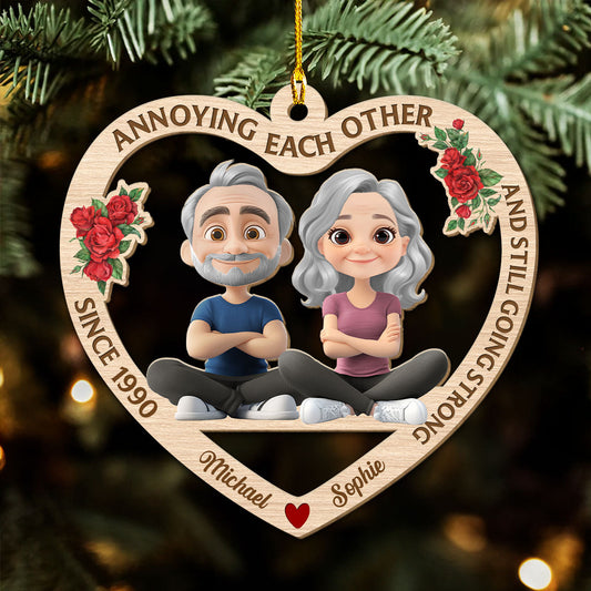 Eternal Love - Personalized Custom Wood Ornament