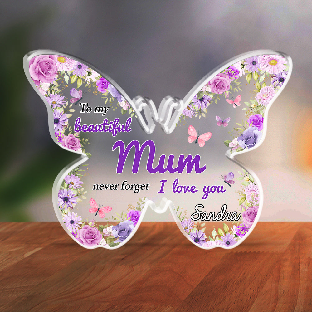 To My Beautiful Mommy Grandma - Personalized Custom Acrylic Plaque