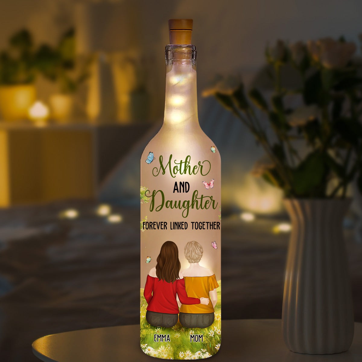 Link Forever - Personalized Custom Bottle Lamp