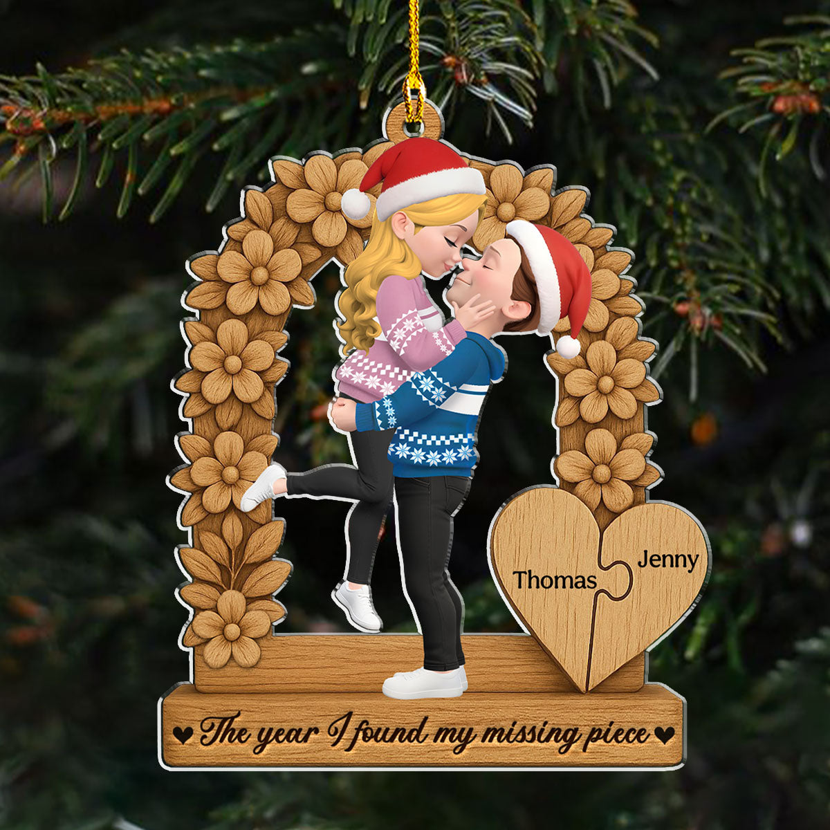 The Year I Found You - Personalized Custom Acrylic Ornament