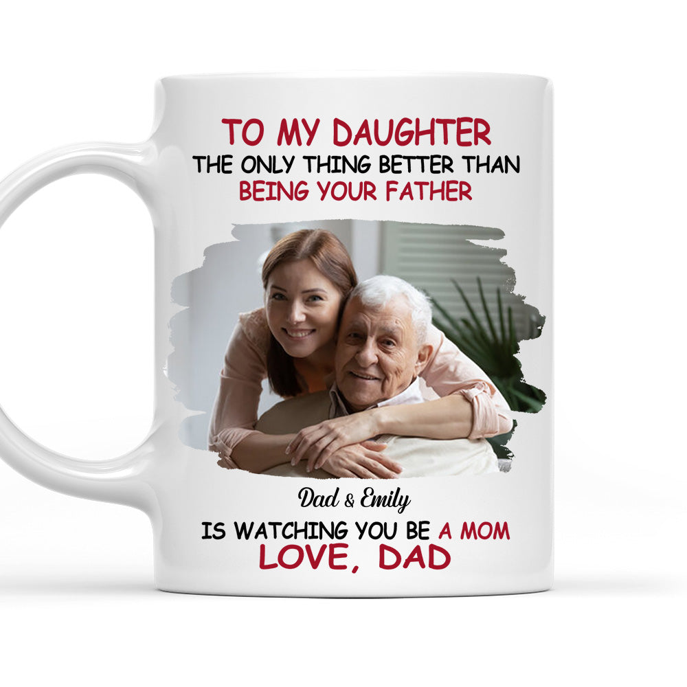 We Are Proud Of You Daughter Photo  - Personalized Custom Coffee Mug