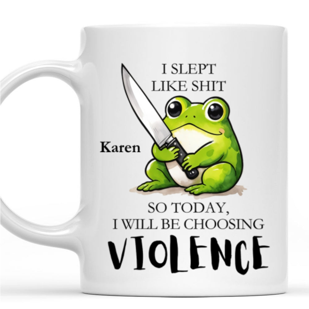 Looks Like Chaos Is On The Menu Today - Personalized Custom Coffee Mug